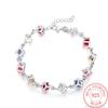 Fashion Cube Chain Bracelet For Women 925 Sterling Silver Zircon Lucky Charm Bracelet Vintage Crystal Party Jewelry Female