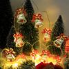 Christmas LED Light String Santa Claus Elk Snowman Xmas Ornament String Light Christmas Decorations 2025 New Year Navidad Gift