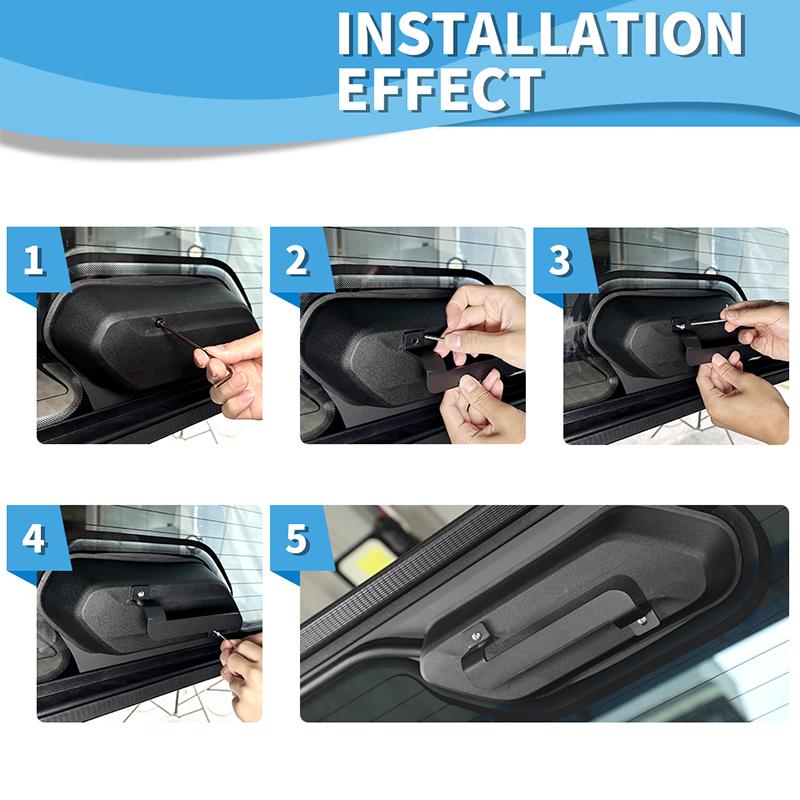 Tailgate Glass Handle Grab Handle Holder Bracket Mounting Fit For Jeep Wrangler JL 2018 Up Interior Accessories