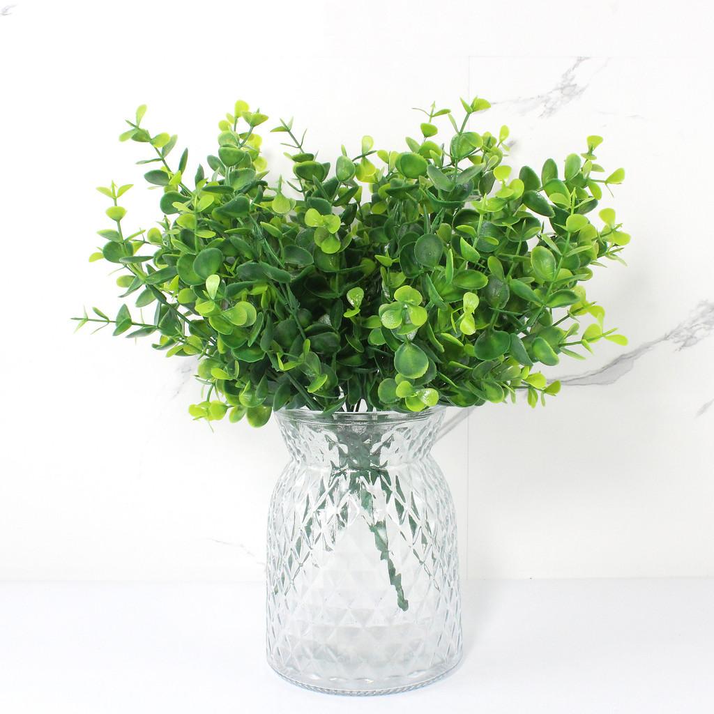 Green Eucalyptus Plant Artificial Waterresistant Foliage For Home Interior