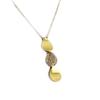 [L1844] - Gold-Plated 'Goddess' Necklace - 40x10 Mm
