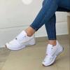 Women's Plus Size Sports Shoes Casual Thick Sole Single Shoe Front Lace Up PU Sneaker Shoes 35-42