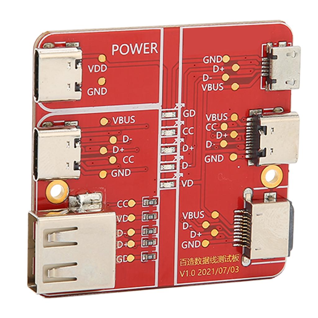 Charging Test Card 3 in 1 Data Wire Test Fixture Accurate Type C Micro for IOS Interface