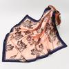 19 New Silk Printed Scarves Women'S 90Cm Satin Square Scarf