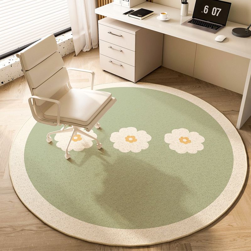 Round Carpet Chair Floor Mat Bedroom Living Room Carpet Home Study Children's Room Mat