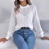 Women Autumn Winter Causal O Neck Long Sleeve Knit Sweater