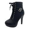 Thin Heels Ankle Modern Boots Spring/autumn Lace-up Women's Shoes On Sale 2024 Brand High Heel Round Toe Novelty Women's Boots