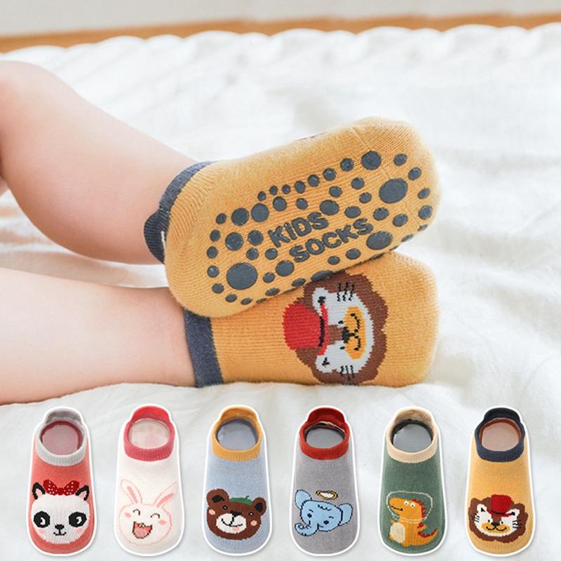 Baby Anti Slip Cartoon Short Socks Glued Sole Floor Socks Kids Socks