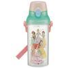 Skater Children's Clear Plastic Water Bottle 480ml Disney Princess with Scale To Manage Hydration PSB5TRC-A