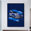 GTR Teen Classic Cool Car High Definition Quality Car Wall Art Print Picture Photo Home Living Teen Room Decoration