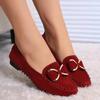 New Fashion Doudou Shoes Flat Heels Flat Shoes Casual Single Shoes Bow Women's Shoes Work Shoes Ladyshoes