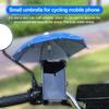 11 Color New Car Mobile Phone Holder Motorcycle Bicycle Umbrella Portable Waterproof Mini Parasol Waterproof Toy Umbrella