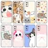 Cute Kawaii Cat Phone Case For OnePlus 7T 8T 9RT 10R Pro 6T Nord 2T CE2 N10 N20 N100 N200 ACE 5G Soft TPU Black Cover