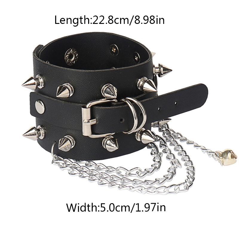 Women/Men Men Women Leather Wristband Men Women Gift Punk Style Leather Bracelet Cosplay Jewelry