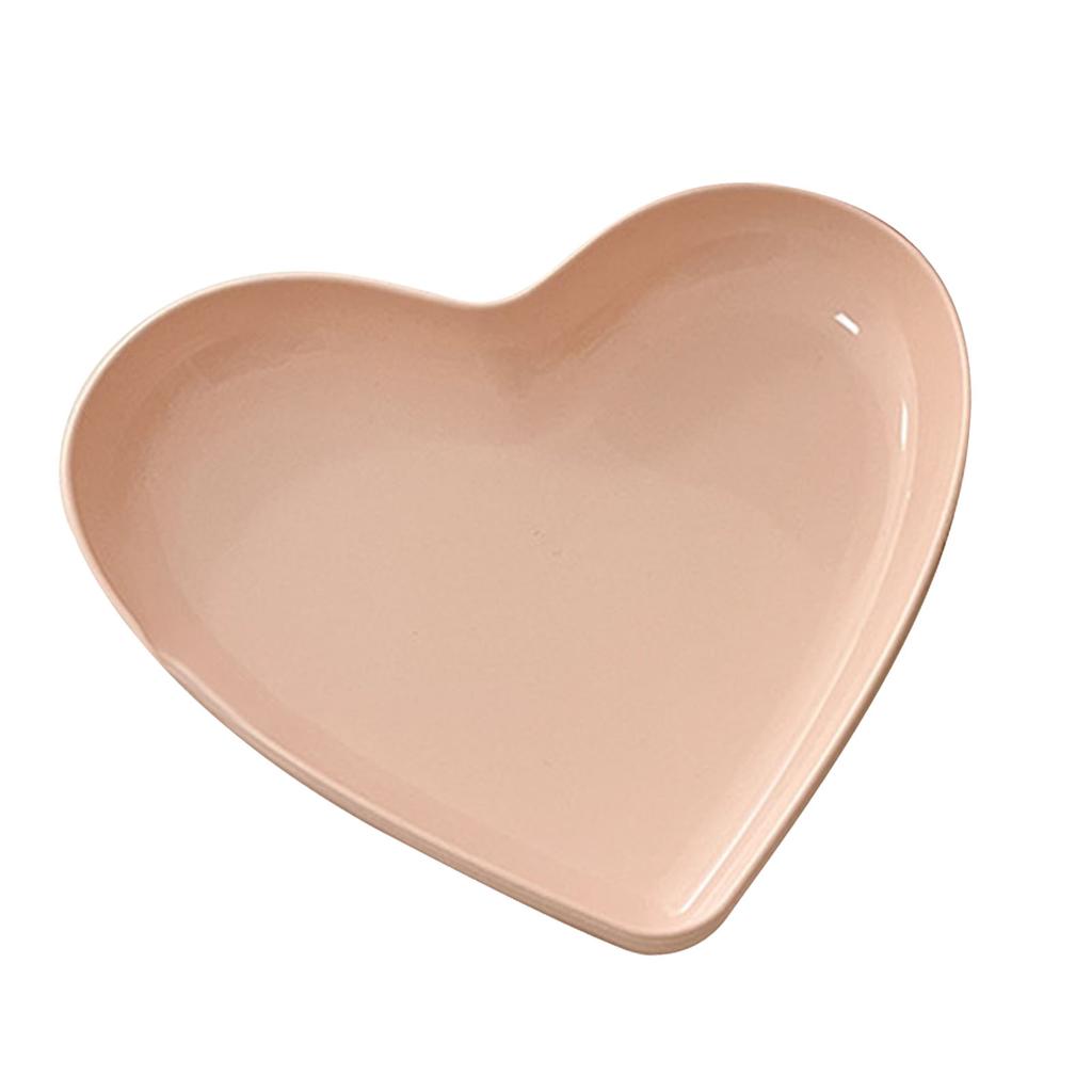 Serving Platter Heart Shape Dinner Plate Plastic Easy To Clean Versatile Kitchen Dinnerware for
