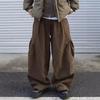Men's Spring & Autumn Loose Fit Wide-Leg Japanese Straight Pants