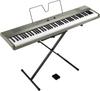 KORG Electronic Piano 88 Keys Liano L1SP Thinness 7cm 6kg Lightweight Body Easy To Play Light Touch Keyboard Stand and Pedal Included Metallic