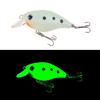 5Pcs 5.5CM/7G Minnow Fishing Lure with Tongue Hooks Glow-in-the-dark Plastic Artificial Bait Freshwater Saltwater Trout Bass Fishing Accessories
