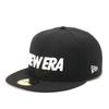 New Era 59FIFTY Wordmark Logo Cap In Black/Logo