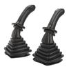 2Pcs 3 Button Excavator Joystick Handles with Dust Cover Replacement for Doosan DH DX150 215 225 300 370‑9C