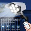 Outdoor Solar Security Camera Light with Remote Control, Waterproof, Anti-theft, Streetlight for Courtyard, Wall, Street