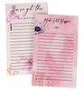 Inkdotpot Pack Of 2 Daily Planner List Undated Notepads, Memo Pad To-Do List Tear Off List Pad- Organizer- Scheduler- Organize Tasks (50 Sheets