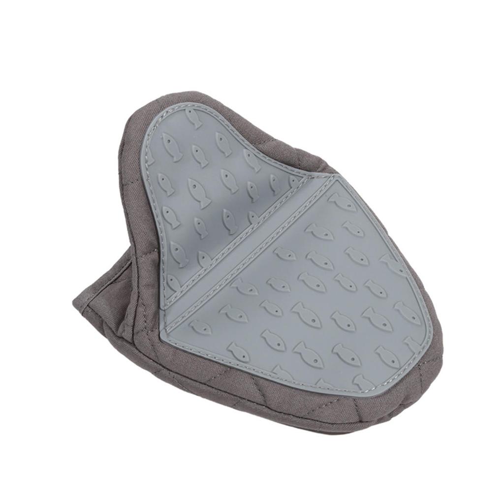 Universal Silicone Anti Scald Oven Glove Fish Shaped Thickened Insulation Gloves BBQ Mitts Tray Dish Bowl Holder Baking Supplies