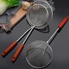 Stainless Steel Colander Skimmer with Long Wooden Household Pasta Noodle  Pot Oil Frying Filter Strainer Kitchen Accessories