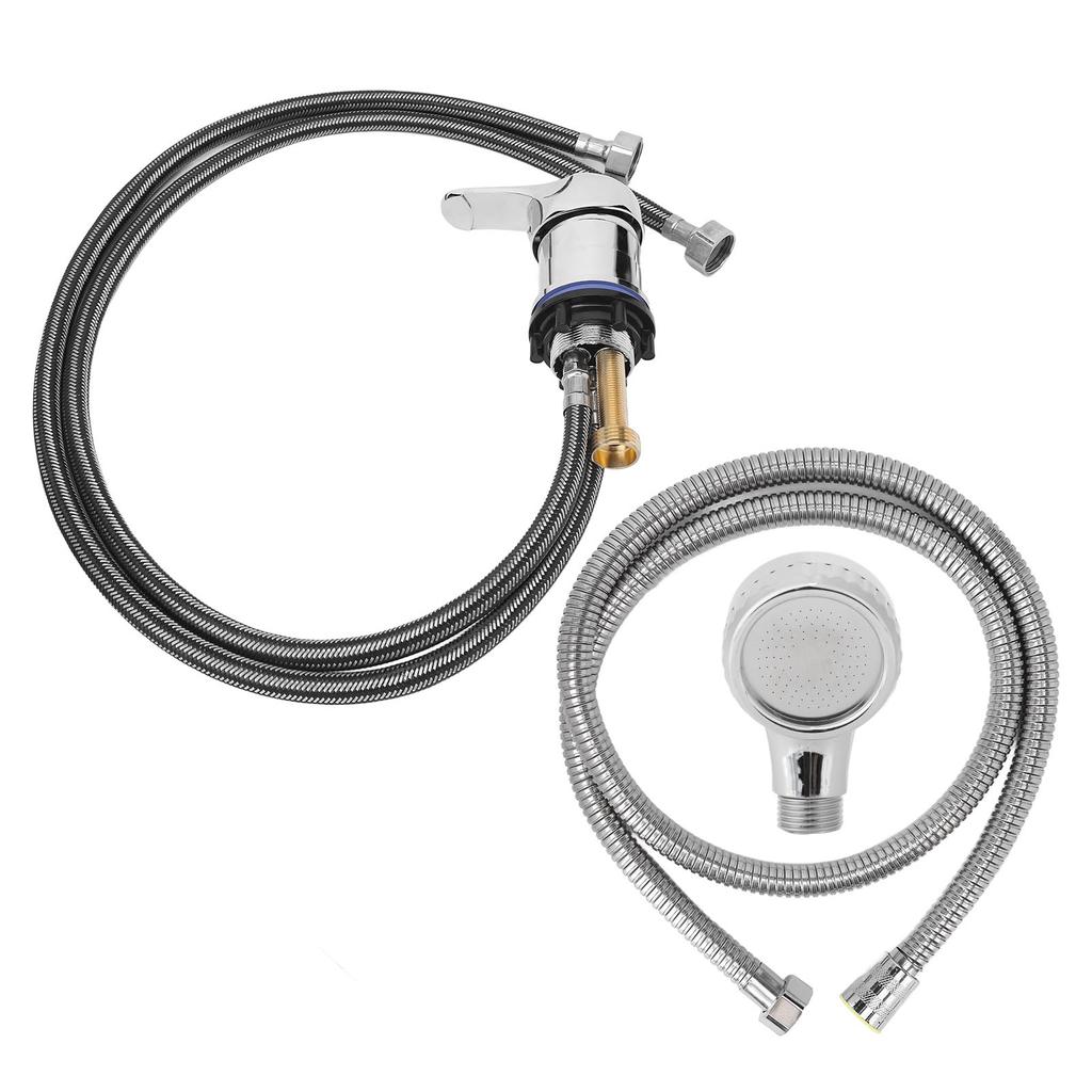 Shampoo Bed Faucet Set Shower Basin Faucet Head Sprayer Water Hose Zinc Alloy Salon Replacement