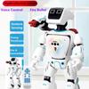 New Intelligent Programming Remote Control Robot Voice Dialogue Gesture Touch Sensing Mode Firing Bullets Children's Gift Dialogue Early Education