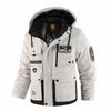 Men's Thick Cotton Coat, Outdoor Warm Cotton Coat, Winter Men's Plus Size Hooded Jacket, Waterproof