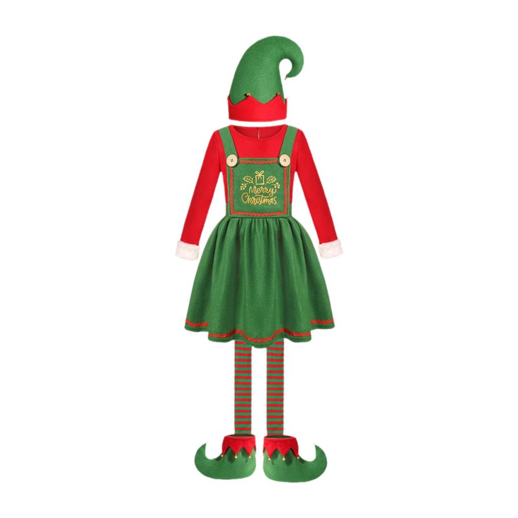 Christmas Costume Adults with Socks Clothes for Carnival Birthday Mardi Gras for Women