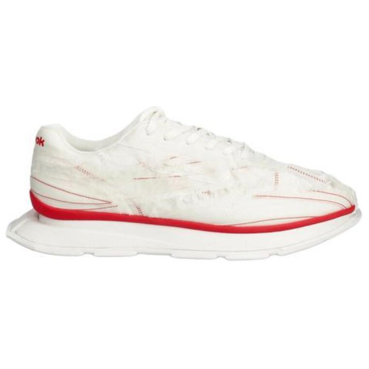 Reebok Kanghyuk X  Classic Leather Ltd Comfortable Versatile Low-Top Running Shoes Men Sneaker White Red RMIA04CC99FAB0010300