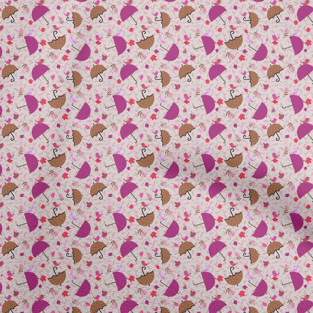 oneOone Cotton Poplin Beige Fabric Autumn Craft Projects Decor Fabric Printed By The Yard 42 Inch