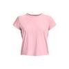Knockout Solid Simple Training Sports Crew Neck Short Sleeve T-Shirt Women T-Shirt Pink 1374607-647