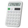 Desktop Calculator Solar Powered Battery Operated 12 Digits Non-slip Oval Buttons Large LCD Display Finance Student Calculator Office Supplies