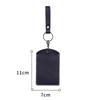 PU Leather Card Holder Keychain Key Ring Door Lock Access Tags ID Card Case Keychain Access Card Bag Key Tag Ring