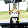 Decoraction Panda Car Pendant Swing Doll Rearview Mirror Hanging Car Hanging Ornament  Car Decor