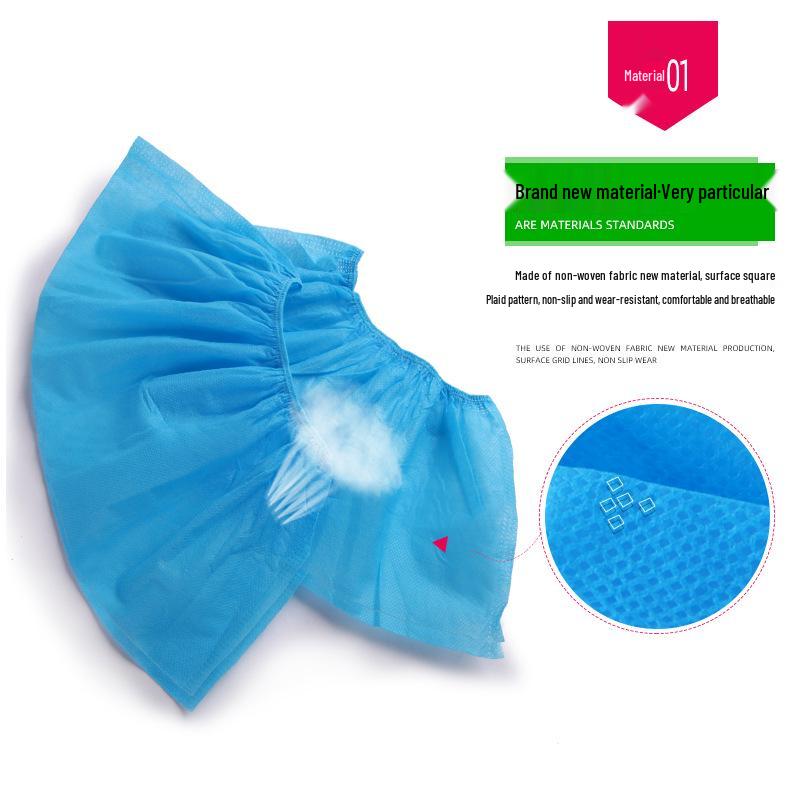 Waterproof Non-Slip Disposable Shoe Covers - Thickened, Non-Woven for Home & Computer Room Protection