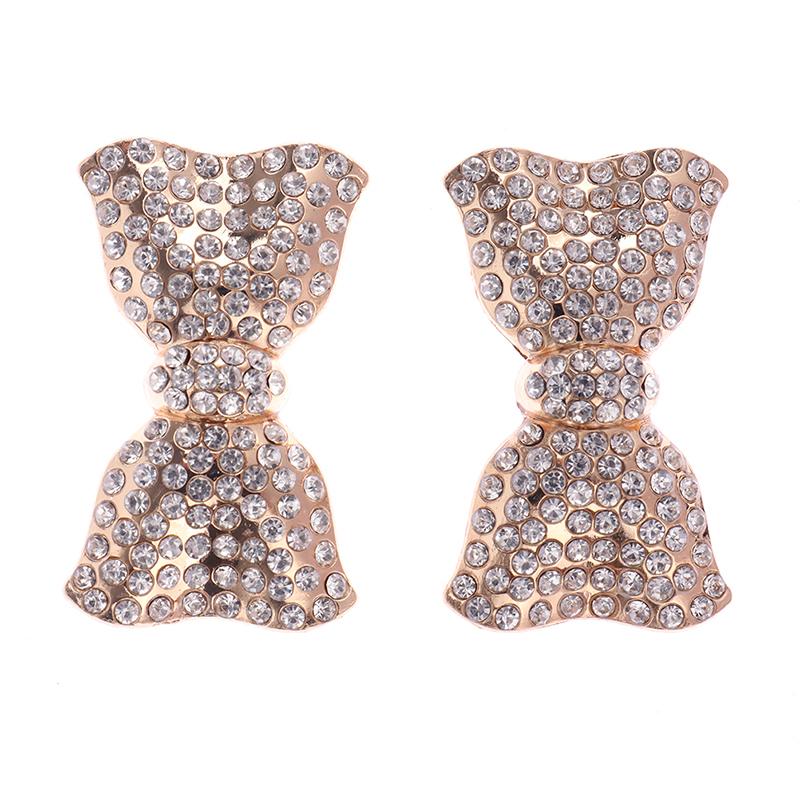 1Pc Women Shoes Clip Diy Bowknot Shoe Charm Metal Sandal Buckle Shoe Accessories