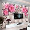 Modern Jewelry Floral 3D Photo Mural Tv Background Wall Mural Living Room Bedroom Waterproof Floral Wallpaper