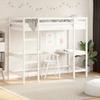 VidaXL Bunk Bed with Desk, Loft Bed with Slatted Base for Child, Bedroom Furniture, Modern, White 90x190 842859