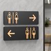 Men Women Toilet Signs WC Signage Shopping Mall Office Buildings Door Plates Reminder Indicator Plaque Public Toilet Guide Sign