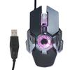 Computer Mouse RGB Gaming 6 Buttons Wired Gamer Mice for Laptop Desktop PC with FanGray