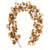 2 Pcs Mantle Garland Hanging Vines Artificial Fall Leaves Garland Autumn Maple Leaves for Home Decor Wedding Halloween Thanksgiving Decorations