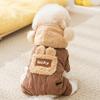 Dog Four-legged Clothing Autumn and Winter Clothing Small Dog Teddy Clothing Cat Four-legged Fleece Thickened Cat Fleece Pet Clothing