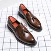 Mens Dress Spring Wedding Fashion Office Suit High Quality Leather Comfy Business Casual Man Formal Loafers Summer Shoes for Men