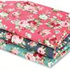 1pc Vintage Floral Cotton Fabric Rose Pattern Flowers Print Quilting Fabric Bundle for Quilting Sewing Crafting DIY