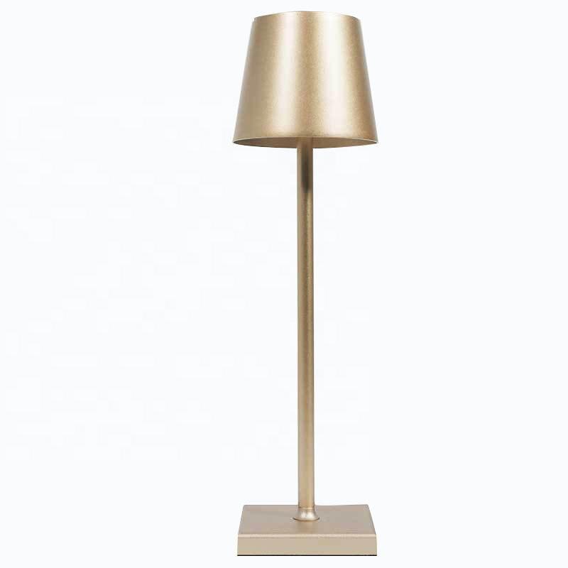 Zafferano Modern Hotel Energy Saving Table Lamp Aluminium USB Rechargeable Battery LED Cordless Restaurant Table Lamp For
