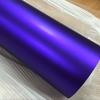 Premium Matte Metallic Chrome Vinyl Car Wrap Film With Air Bubble Purple Satin Metallic Sticker Foil For Car Wrapping Covering
